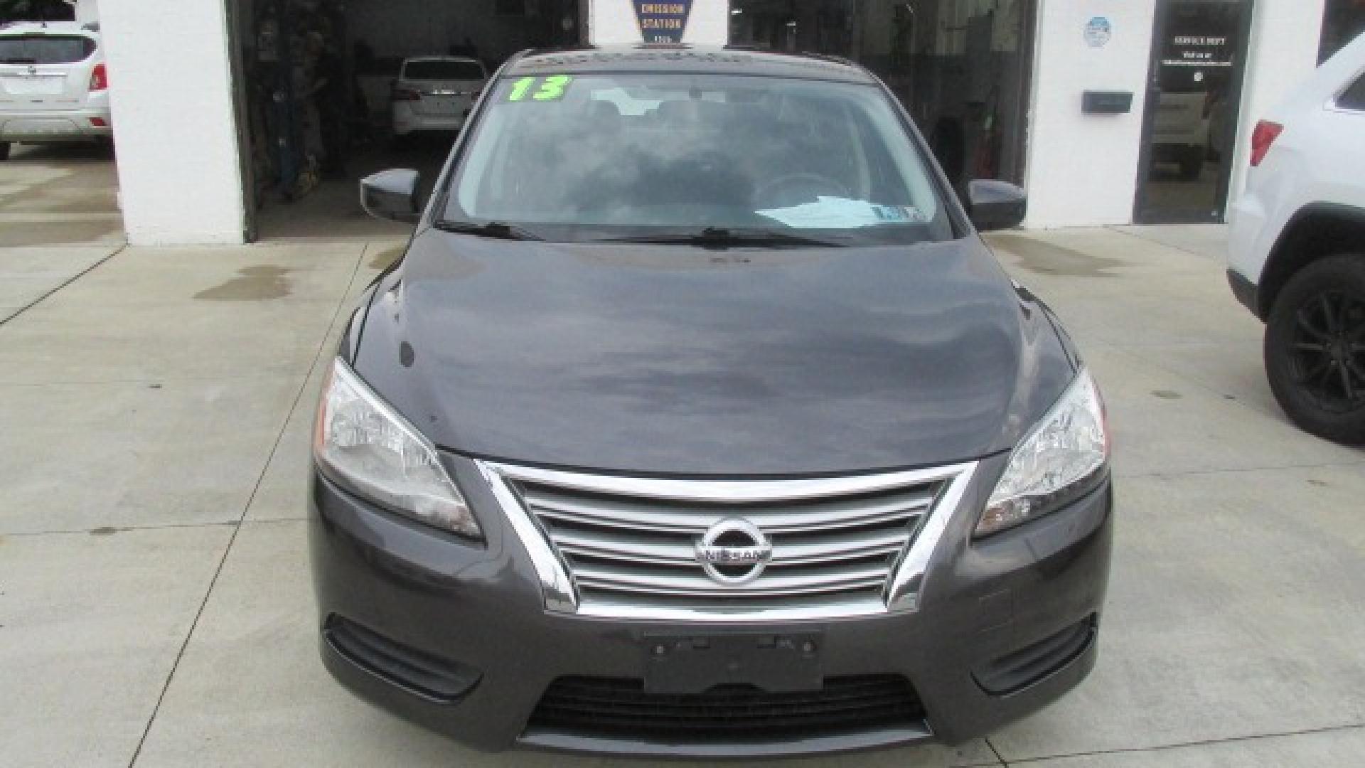 2013 Amethyst Gray /Graphite Nissan Sentra SV (3N1AB7AP0DL) with an 2.4L L4 DOHC 16V engine, 4-Speed Automatic Overdrive transmission, located at 827 W 26th Street, Erie, PA, 16508, (814) 455-3401, 42.105431, -80.090942 - Thanks for looking at our super clean rust-free new arrival. This is the S model with lots of options plus both keys and the factory floor mats plus it comes with a nonsmoker interior. A full service was just completed in our service department, and it also comes with almost new Michelin tires. What - Photo#1