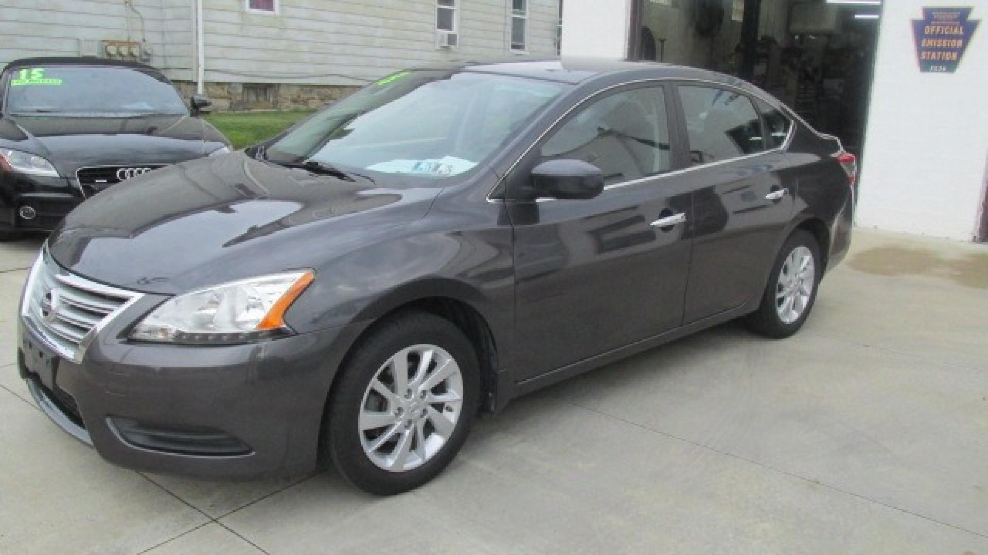 2013 Amethyst Gray /Graphite Nissan Sentra SV (3N1AB7AP0DL) with an 2.4L L4 DOHC 16V engine, 4-Speed Automatic Overdrive transmission, located at 827 W 26th Street, Erie, PA, 16508, (814) 455-3401, 42.105431, -80.090942 - Thanks for looking at our super clean rust-free new arrival. This is the S model with lots of options plus both keys and the factory floor mats plus it comes with a nonsmoker interior. A full service was just completed in our service department, and it also comes with almost new Michelin tires. What - Photo#5