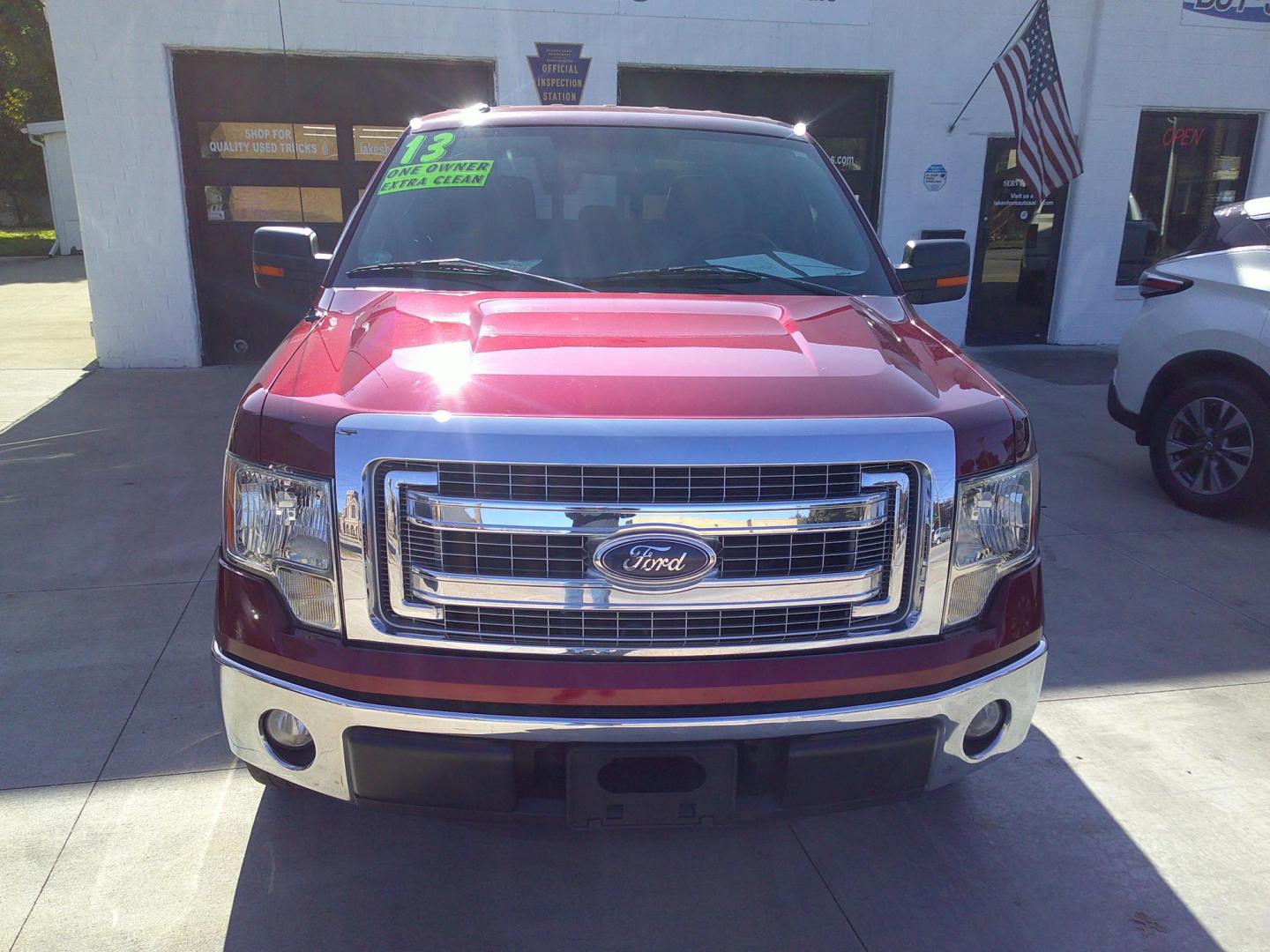 2013 Ruby Red Metallic /Greystone Ford F-150 XLT 6.5-ft. Bed 2WD (1FTFX1CF5DF) with an 5.0L V8 engine, 6-Speed Automatic transmission, located at 827 W 26th Street, Erie, PA, 16508, (814) 455-3401, 42.105431, -80.090942 - Thanks for looking at our one owner accident and rust-free new arrival. WOW, this is the cleanest truck we have had the pleasure to market in a long time. Yes, it has a few miles, but this truck is like new with no rust and no accident history as the only owner spent winters in Florida, and took sup - Photo#1