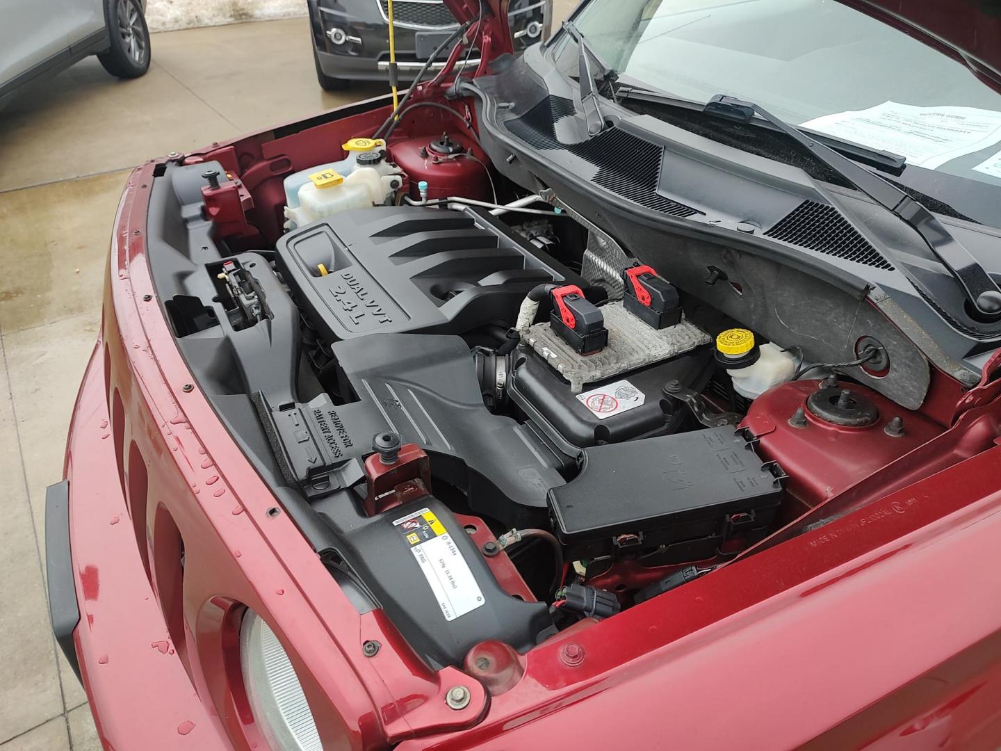 2014 Deep cherry Red Cyrstal Pearl Coat /Graphite Jeep Patriot Latitude 4WD (1C4NJRFB1ED) with an 2.4L L4 DOHC 16V engine, 4-Speed Automatic transmission, located at 827 W 26th Street, Erie, PA, 16508, (814) 455-3401, 42.105431, -80.090942 - Thanks for looking at our low mileage rust and accident-free new Jeep trade. This is the Latitude model with four-wheel drive, heated seats and lots more including a rust-free exterior as well as a like new nonsmoker interior. A full service was just done in our service department with new Pa state - Photo#30