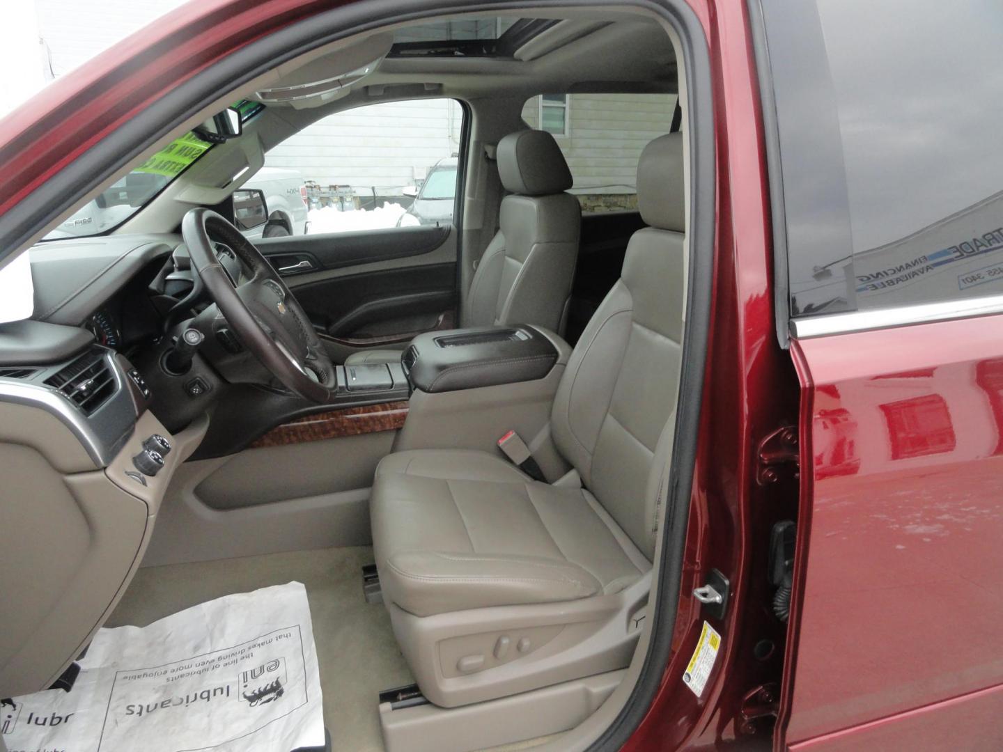 2016 Limited Addiction Red /Coco/Dune Chevrolet Tahoe LTZ 4WD (1GNSKCKC0GR) with an 5.3L V8 OHV 16V engine, 6-Speed Automatic transmission, located at 827 W 26th Street, Erie, PA, 16508, (814) 455-3401, 42.105431, -80.090942 - Thanks for looking at our super clean rust and accident-free new GMC trade. This is the LTZ top of the line model for the 2016 model year, which comes with lots of options including heated and cooled leather front seats, heated second row buckets, power sunroof, passive entry, power sunroof, power t - Photo#27